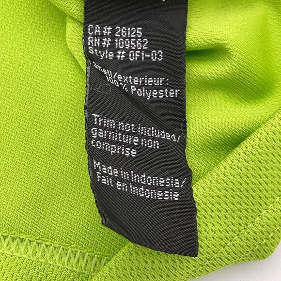 Sunice Vancouver 2010 Winter Olympics Official Merchandise 1/4 Zip Lime Jacket M - Picture 10 of 12